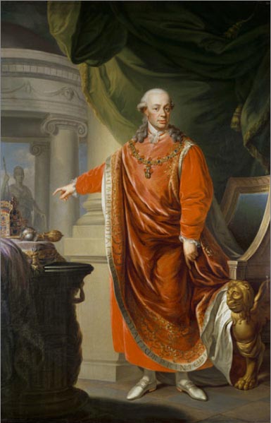 Donat, Johann Daniel Emperor Leopold II in the regalia of the